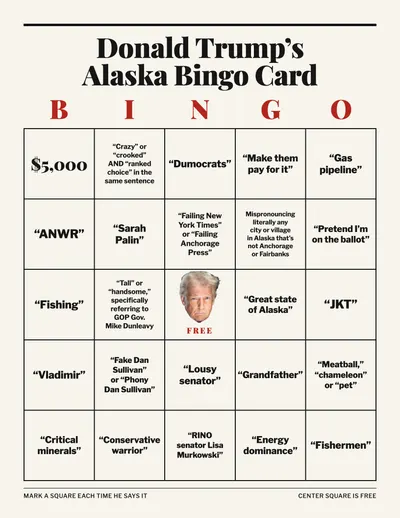 A U.S. president meets a venerable Alaska tradition: Bingo